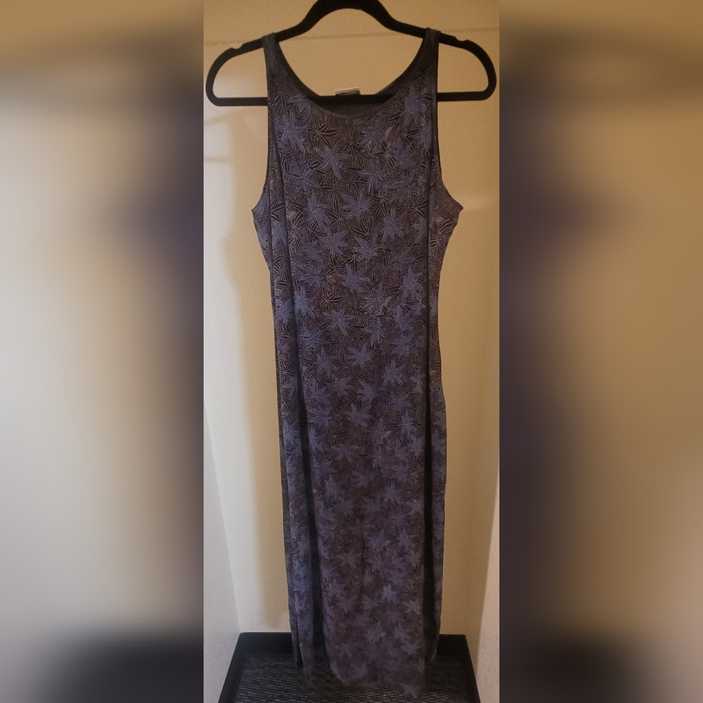 Women's Neiman Marcus Floral Vintage Dress Side Slits Size S